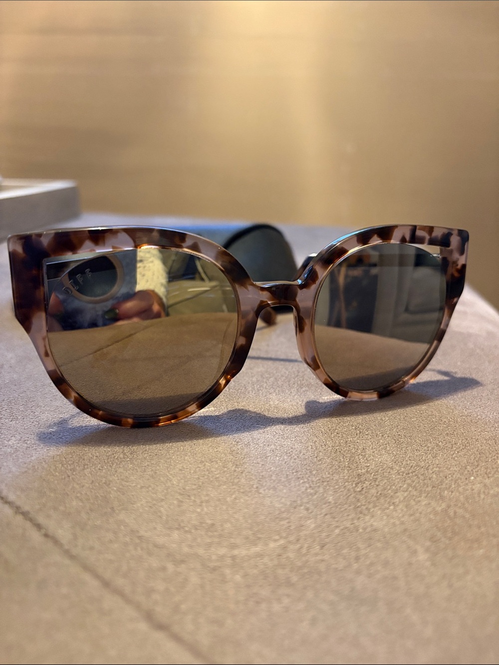 Diff Eyewear Penny Tortoiseshell Cat-Eye Sunglasses - Brown